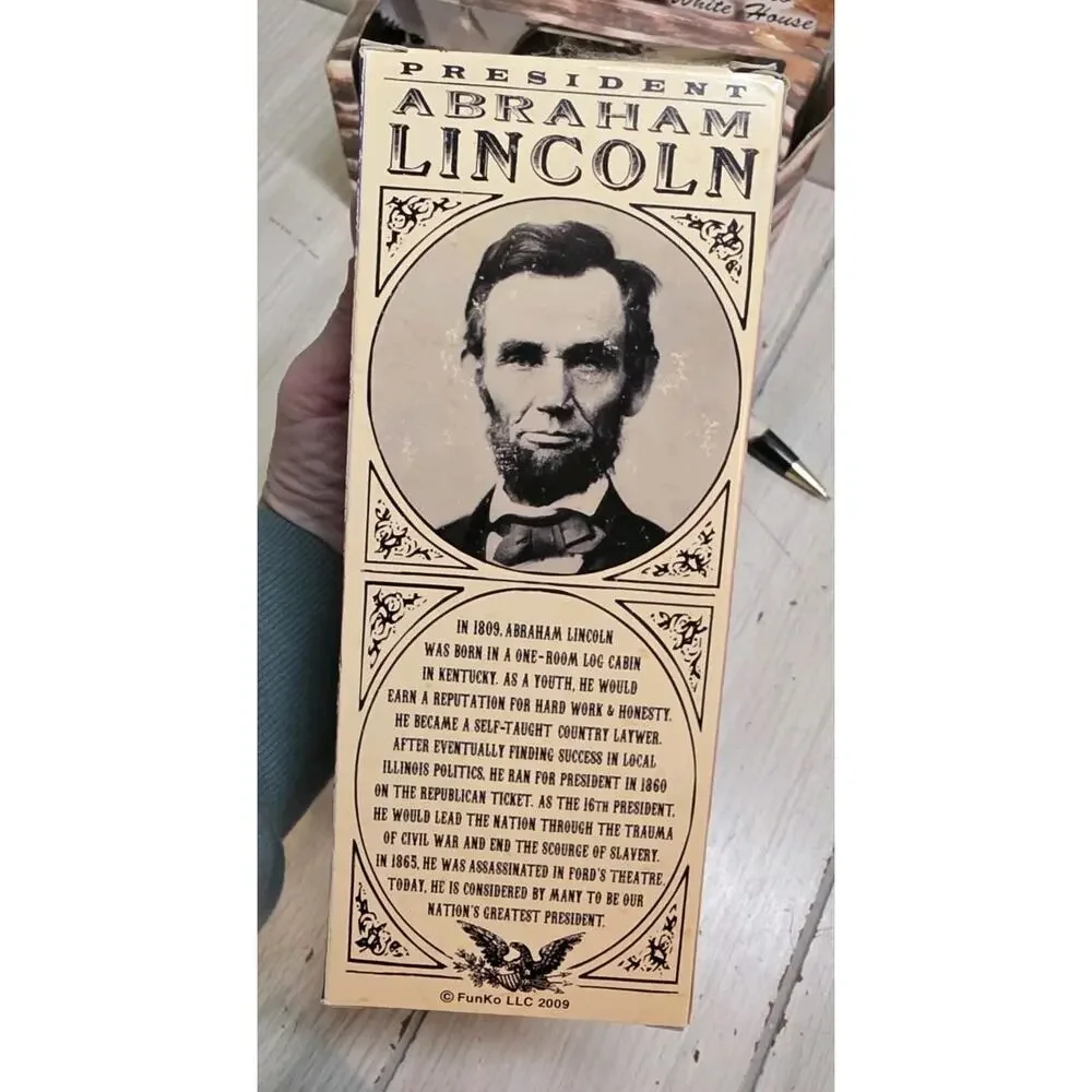 Funko Wacky Wobbler President Abraham Lincoln 2009 Release USA 16 Illinois